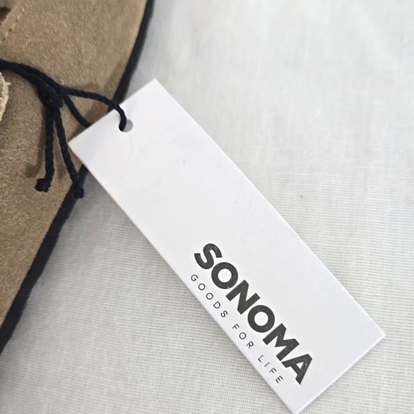 *NWT* Sonoma Taupe Leather Adjustable Straps Sandals Comfort Beach Summer, 8M - Picture 6 of 8